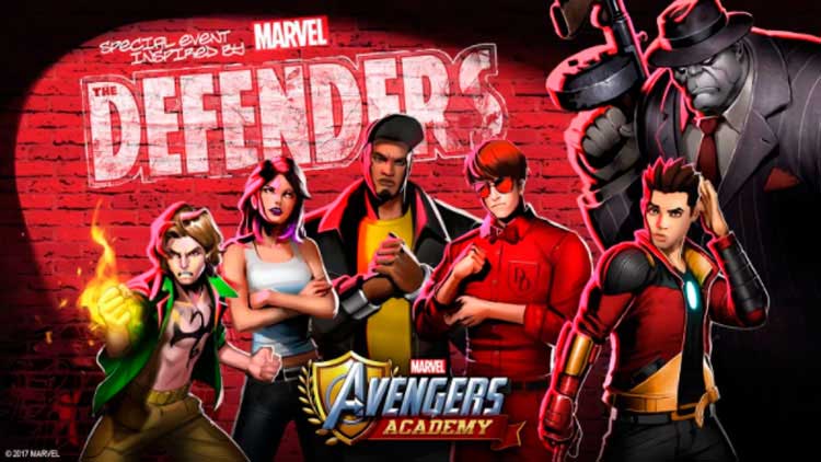 Interfaz gráfica del juego Marvel Avengers Academy